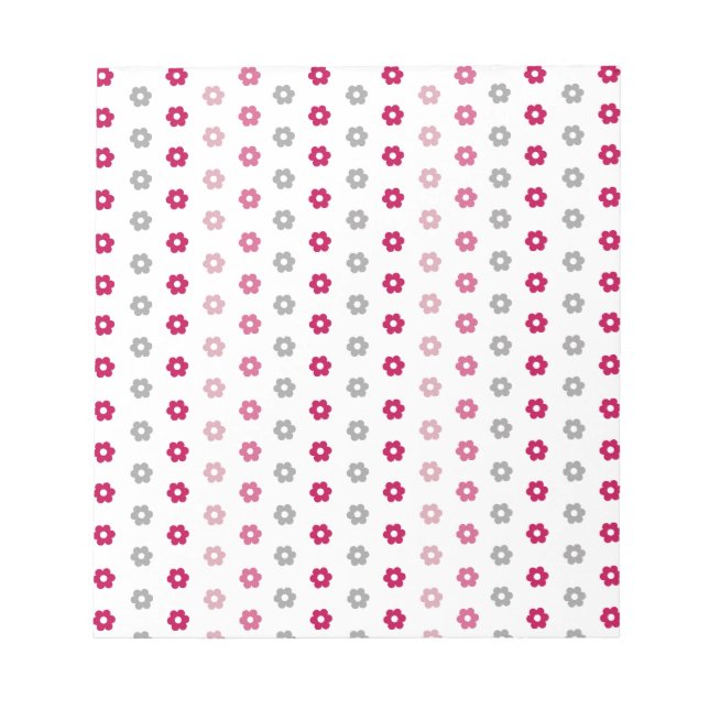 Daisy Flower Pattern Notepad (Front)