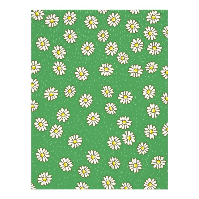Daisy flower pattern photo print (Front)