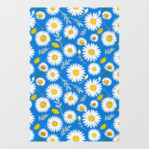 Daisy flower pattern window cling