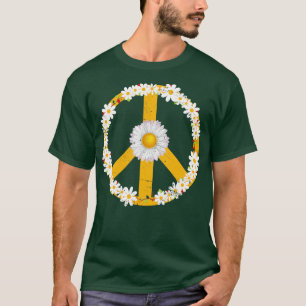 Daisy Flower Peace Sign T-Shirt