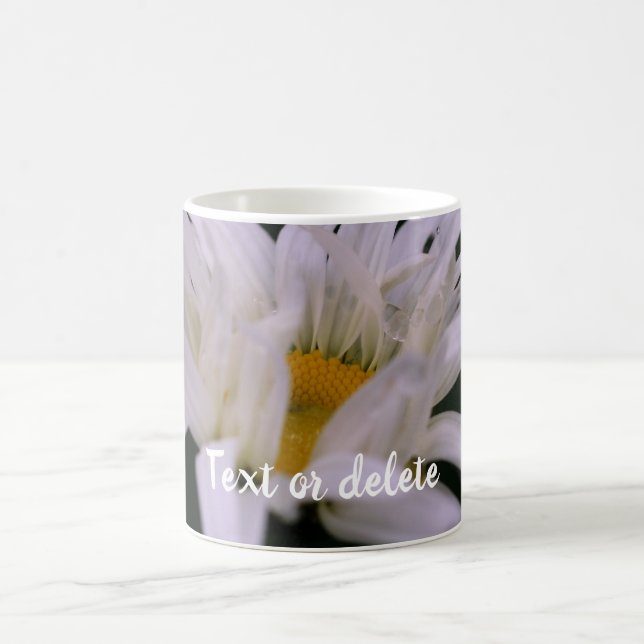 Daisy Flower Personalised Coffee Mug (Center)