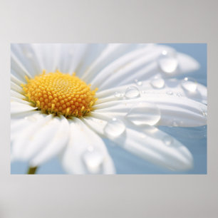 Daisy Flower Petal Nature Serene Calm Poster