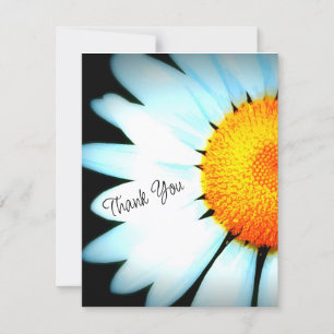 Daisy Flower Photo Thank You Card