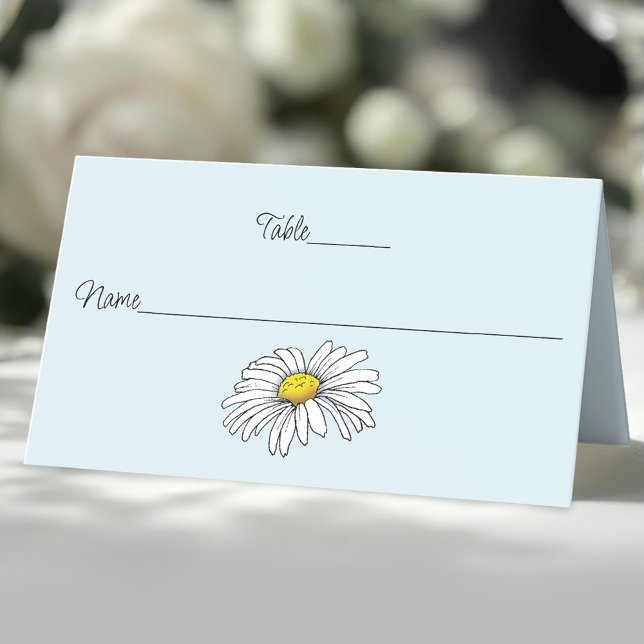 Daisy Flower Place Card (Creator Uploaded)