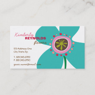 Daisy Flower Pop Fun Summer Daisies Whimsical Cute Business Card