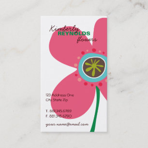 Daisy Flower Pop Fun Summer Daisies Whimsical Cute Business Card
