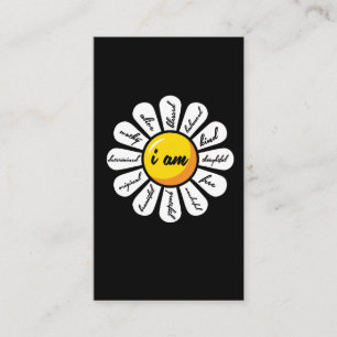 Daisy - Flower Positive Affirmation Business Card
