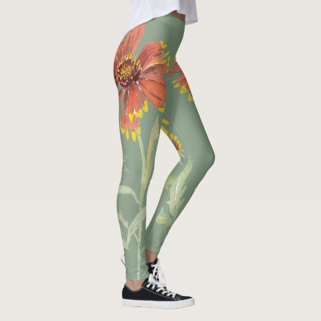 Daisy Flower Power Leggings (Right)