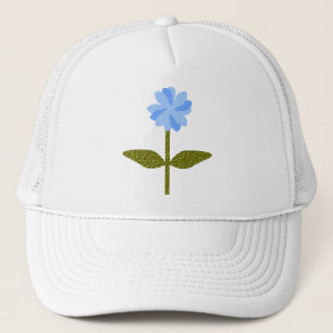 Daisy Flower Pretty Blue Floral Hat