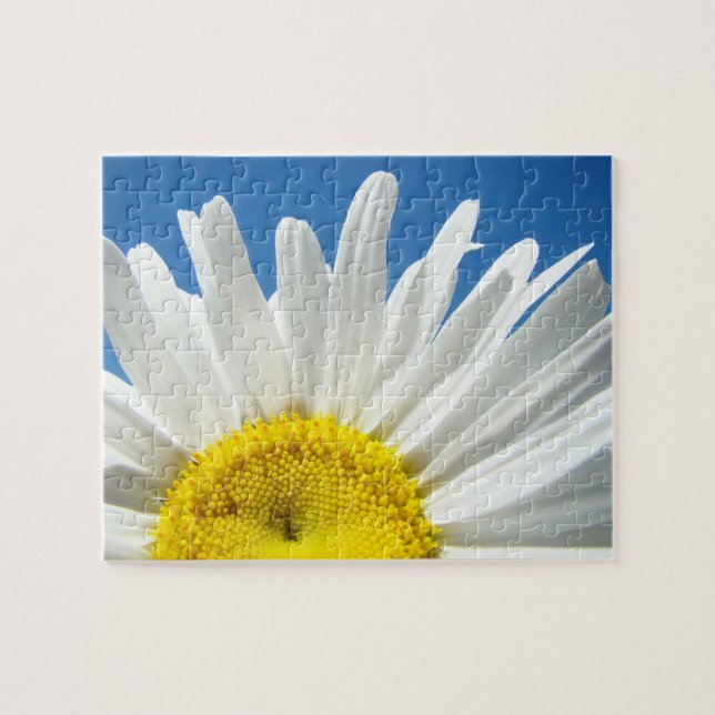 Daisy Flower puzzle custom Add Your Message (Horizontal)