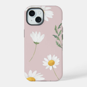Daisy Flower Seamless Pattern iPhone 15 Case