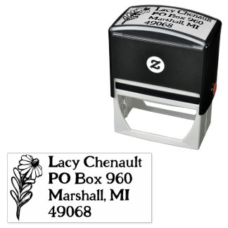 Daisy Flower Self-inking Stamp