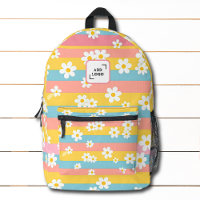 Daisy Flower Stripe Pattern Logo Corporate