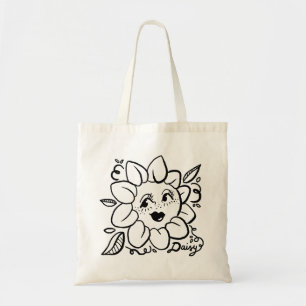 Daisy Flower Tote Bag