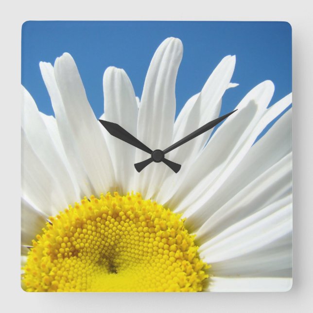 Daisy Flower Wall Clock gifts Decorative Designer (Front)