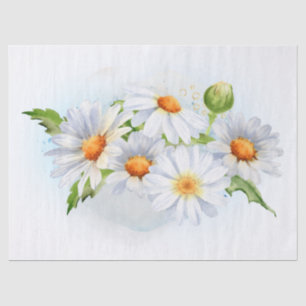 Daisy Flower Watercolor Tissue Paper