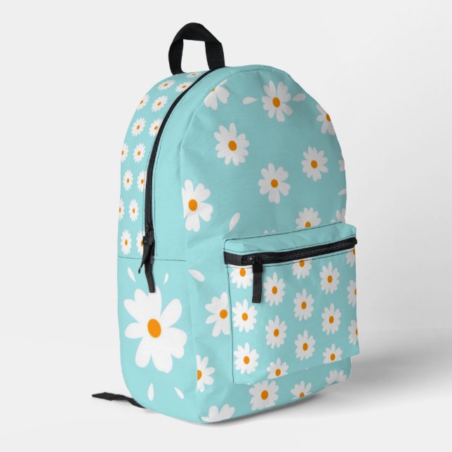 Daisy Flowers Backpack (Back Corner Left)
