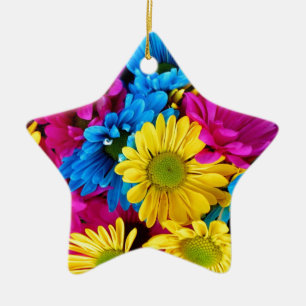 Daisy Flowers Blossoms Love Destiny Shower Party Ceramic Tree Decoration