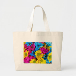 Daisy Flowers Blossoms Love Destiny Shower Party Large Tote Bag