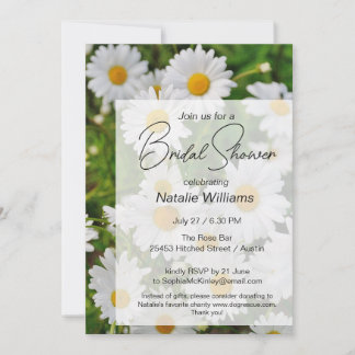 Daisy Flowers Bridal Shower  Invitation