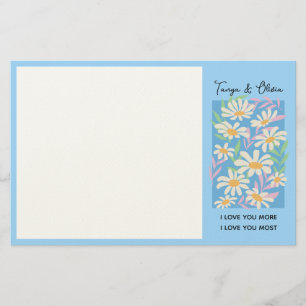 Daisy flowers composition design stationery