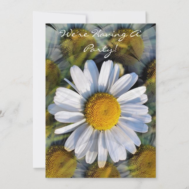 DAISY FLOWERS invitation (Front)