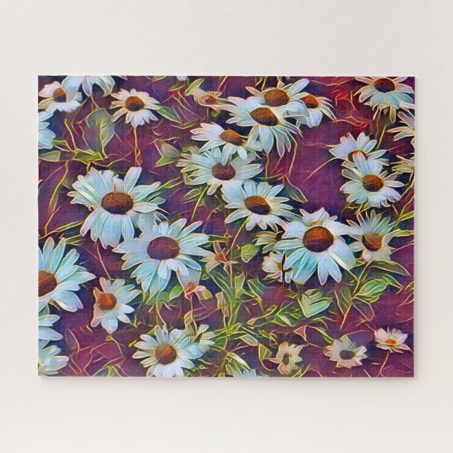 DAISY FLOWERS   JIGSAW PUZZLE (Horizontal)