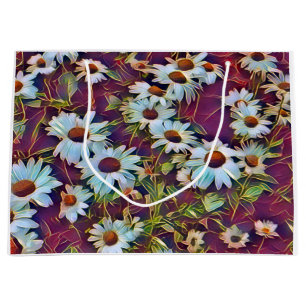 DAISY FLOWERS    LARGE GIFT BAG