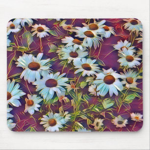 DAISY FLOWERS MOUSE MAT