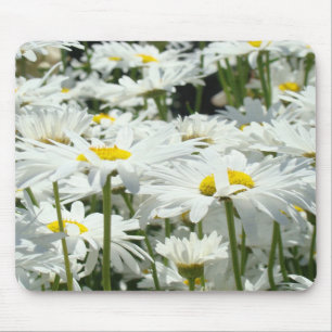 Daisy Flowers mousepads Floral White Daisies gifts