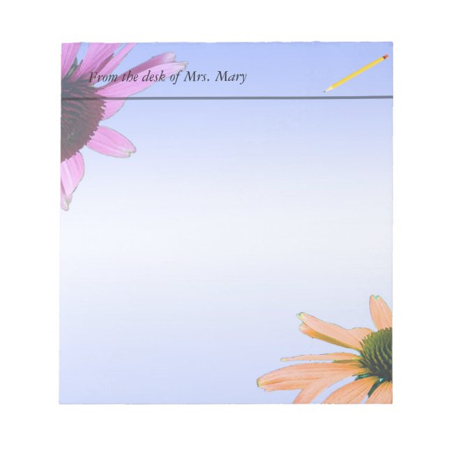 daisy flowers notepad (Front)
