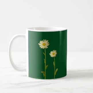 Daisy flowers on green background - Summer Coffee Mug