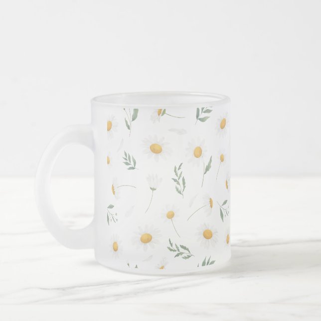 Daisy Flowers Pattern Mug (Left)