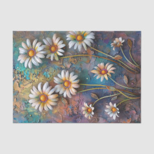 Daisy Flowers Pretty Wildflowers Floral Nature Art Tissue Paper