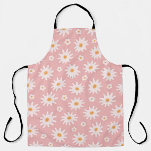 Daisy flowers seamless pattern. Floral backgrounda Apron