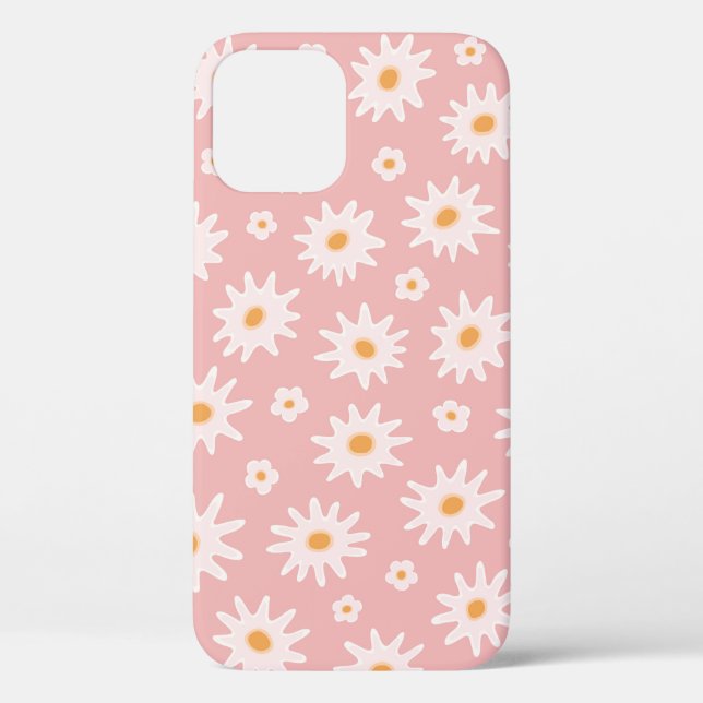 Daisy flowers seamless pattern. Floral backgrounda Case-Mate iPhone Case (Back)