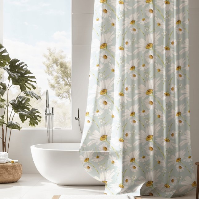 Daisy Flowers Shower Curtain (Creator Uploaded)