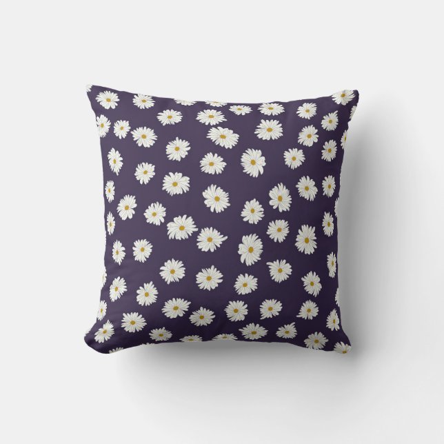 Daisy flowers: small, seamless pattern. cushion (Front)