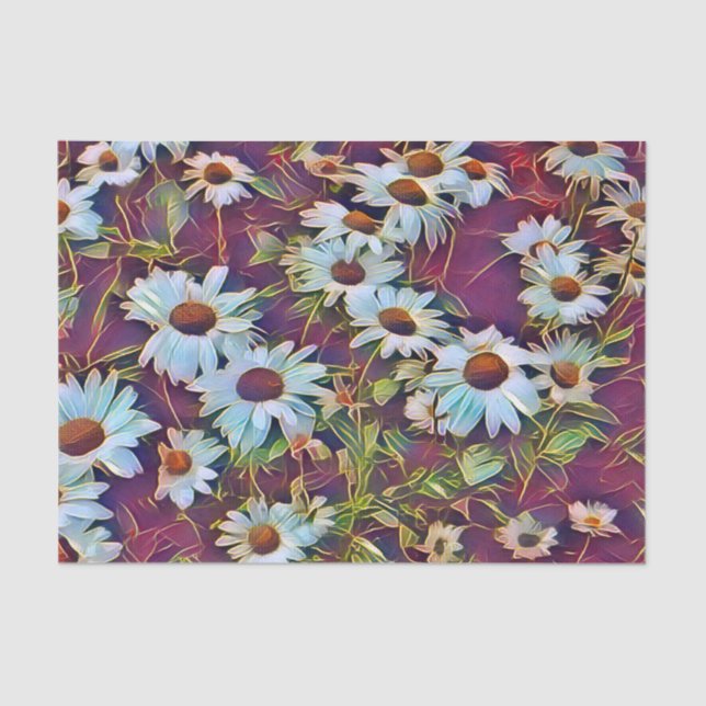 DAISY FLOWERS   TISSUE PAPER (Front)