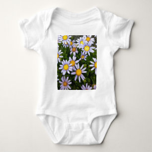 Daisy Flowers, White Yellow Flower, Nature Daisies Baby Bodysuit