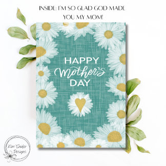 Daisy Frame Happy Mother's Day  Card