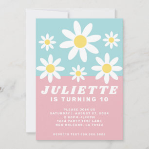 Daisy Fun Birthday Party Invitation