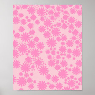 Daisy Garden 04 Pink Poster