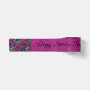 Daisy Garden Adult Birthdays For Mother Purple  Satin Ribbon