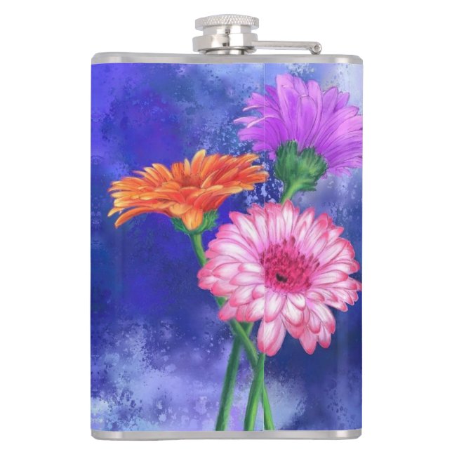 Daisy Gerbera Flask (Back)