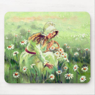 DAISY GIRL by SHARON SHARPE Mouse Mat