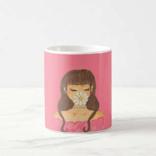 Daisy Girl Pink Dress Coffee Mug