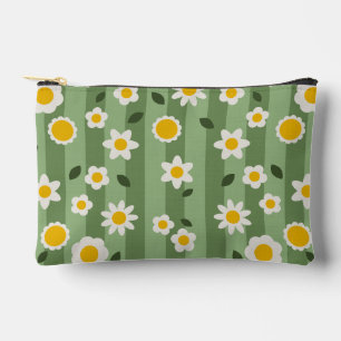 Daisy Green - Floral Accessories Pouch