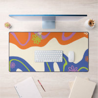 Daisy Groove Blue, Orange, Purple, Green, & Cream