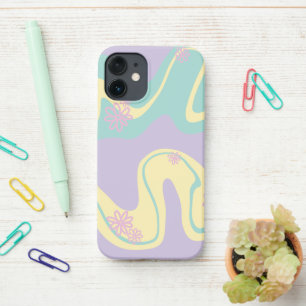 Daisy Groove Pastel Pink, Yellow, Purple & Green iPhone 12 Mini Case